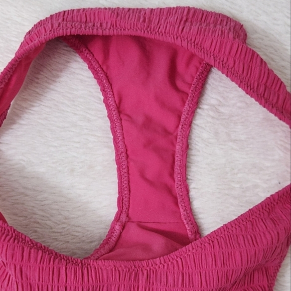 New!Montce Tori Bandeau Bikini Top Hibiscus Scrunch Set. - Picture 12 of 13